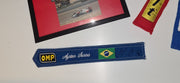 1994 Ayrton Senna piece of OMP suit belt SIGNED