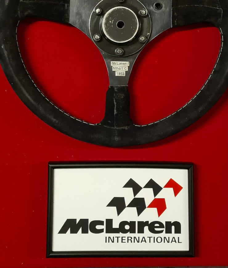 1983 Ayrton Senna McLaren test steering wheel