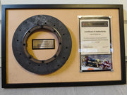 1985 Ayrton Senna Lotus 97T Brake disk signed