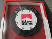 1991 Ayrton Senna McLaren MP4/6 Brake disk signed