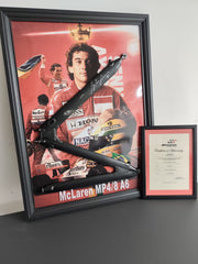 1993 Ayrton Senna wishbone Honda MP4 / 8 signed
