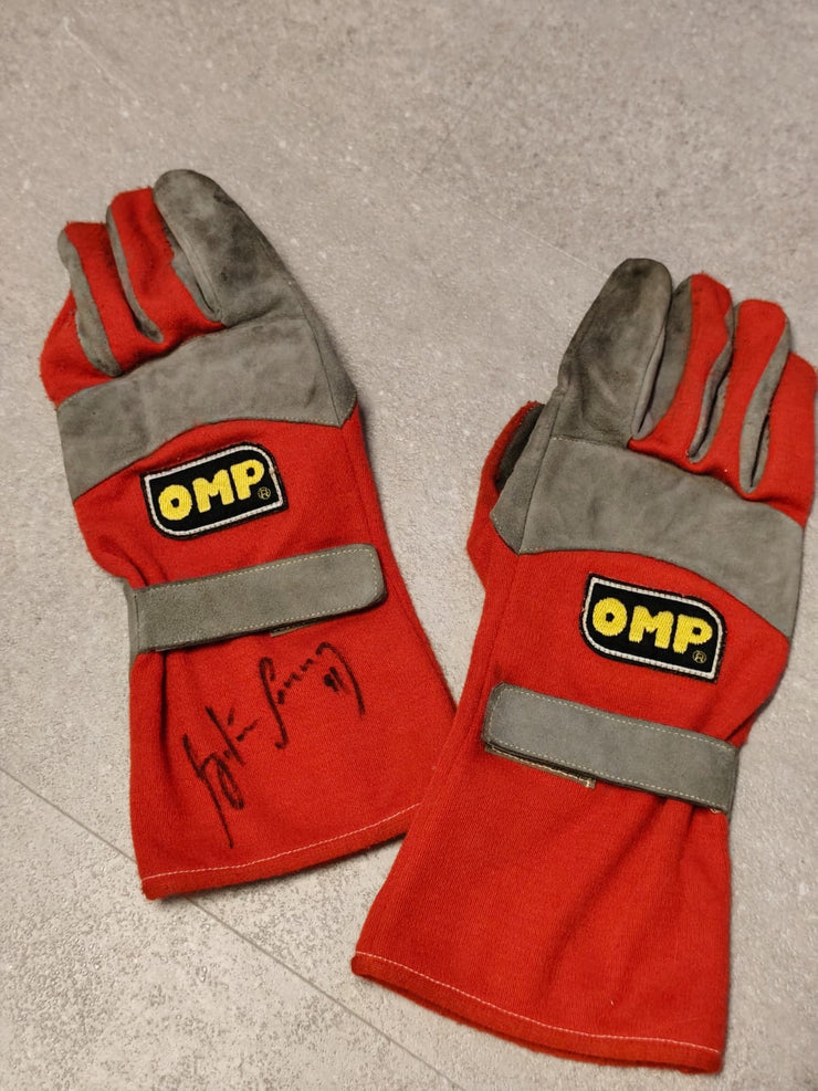 1991 Ayrton Senna Signed OMP Racing Gloves