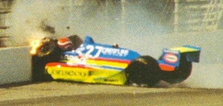 1992 Nelson Piquet crash front nosecone