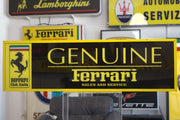 1990s Ferrari Genuine Sales & Services illuminated sign