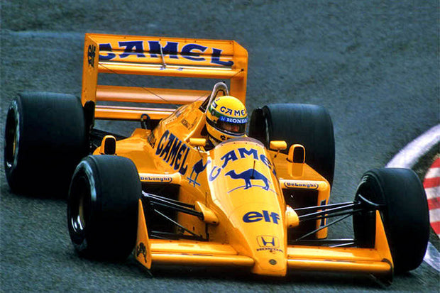 1987 Ayrton Senna Lotus 99T rear wing end plate