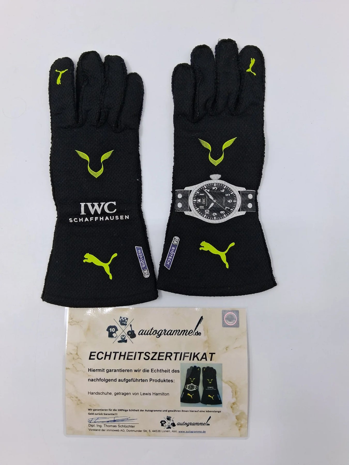 Lewis Hamilton Race-Used Gloves with COA – Formula 1 Memorabilia