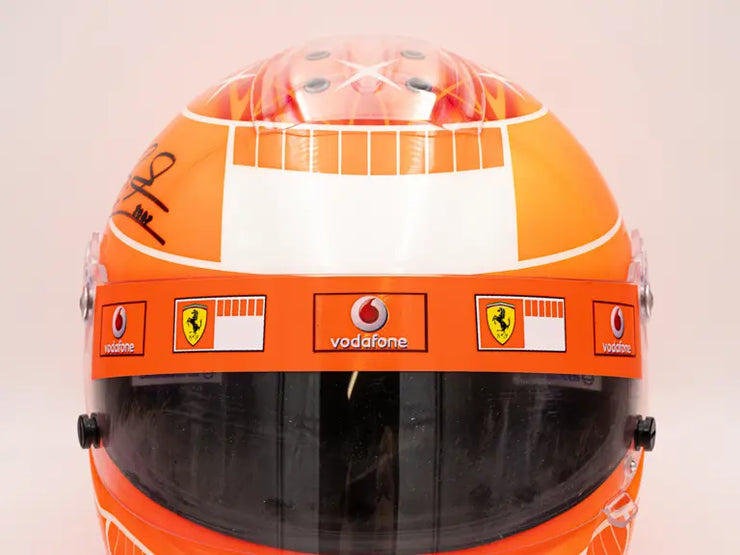 2007 Michael Schumacher Scuderia Ferrari Schuberth Signed Q2 Kart Helmet