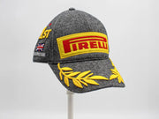 2021 Lewis Hamilton | Signed Ferrari Trento 1st Place Champagne Bottle and Silverstone Podium Cap