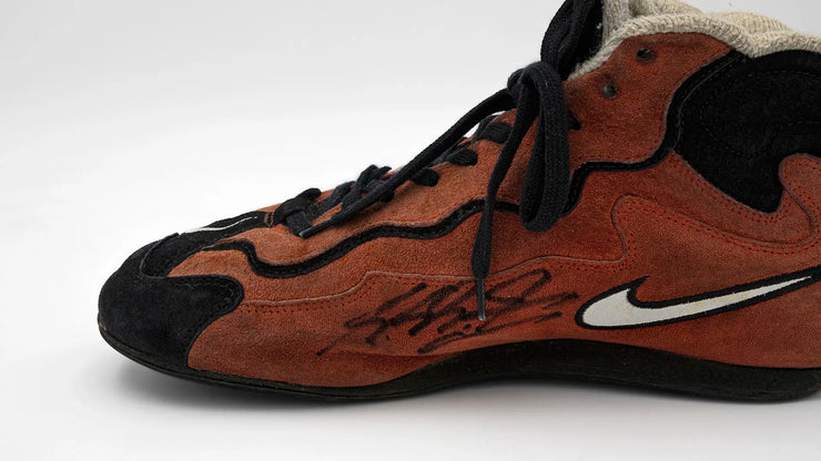 2001 Michael Schumacher Scuderia Ferrari Formula 1 Signed Nike Racing Boots
