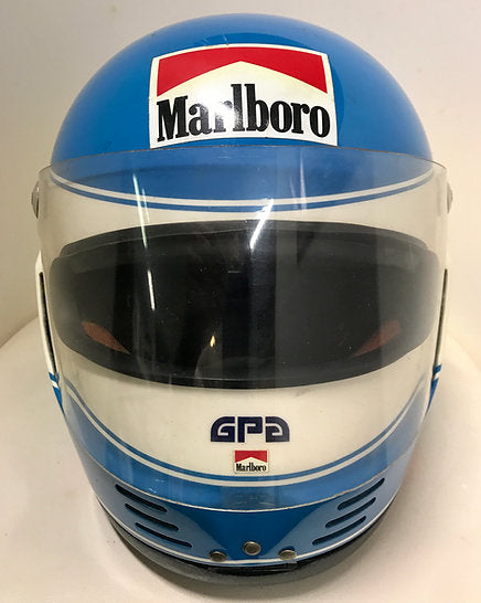 ebay motorcycle helmet used 1979 Patrick Tambay race used Helmet – Formula 1 Memorabilia