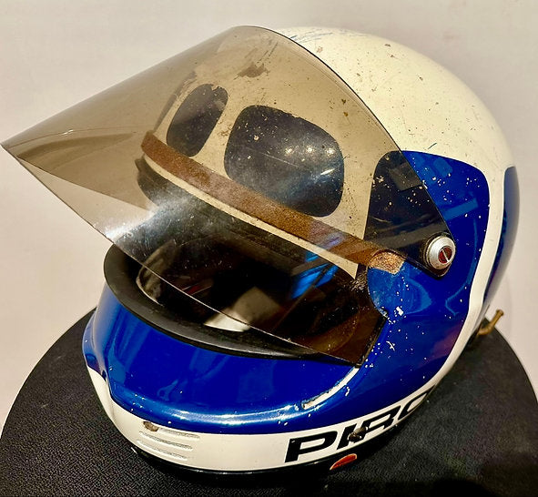 1978/1979 DIDIER PIRONI Original Race-Worn Helmet Tyrrell South African  Grand Prix, Kyalami