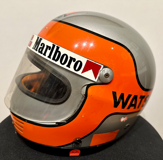 1980 JOHN WATSON Original Race-Worn Helmet GPA SJ – Formula 1 Memorabilia 1980 JOHN WATSON Original Race-Worn Helmet GPA SJ – Formula 1 Memorabilia