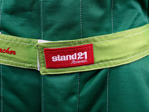 1991 Michael Schumacher Jordan Grand Prix Racing Formula 1 Stand 21 Replica Racing Suit and Cap