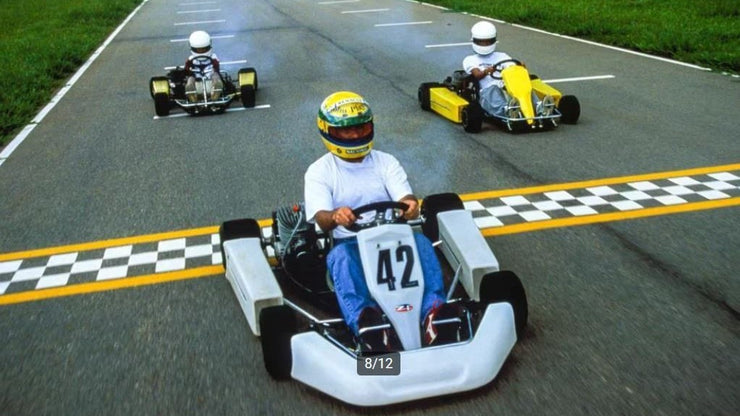 1994 Ayrton Senna kart race used helmet signed