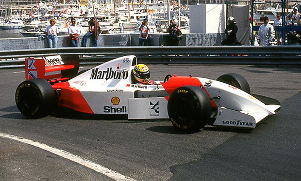 1993 Ayrton Senna wishbone Honda MP4 / 8 signed