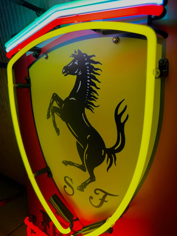 2000's Ferrari official dealer neon sign