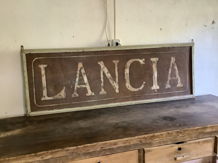 1930s Lancia official dealer vintage sign