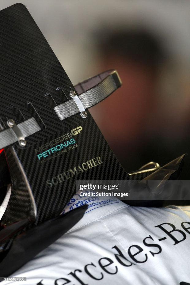 2010 Michael Schumacher race used H.A.N.S system