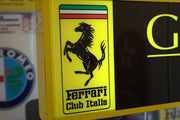 1990s Ferrari Genuine Sales & Services illuminated sign