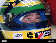 1993 Ayrton Senna OMP used balaclava signed