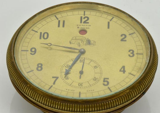 vintage 置き時計 Jaeger-lecoultre Mevomox 8 Day Table Clock – 1950s Vintage Swiss