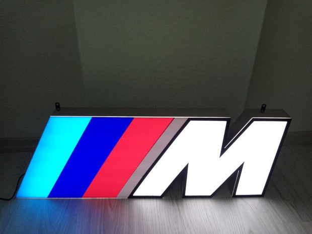 2000s BMW M Power illuminated sign