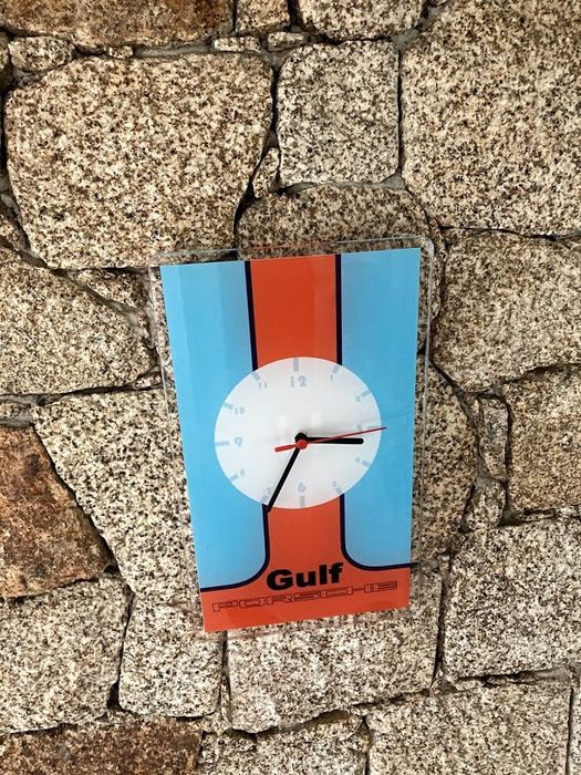 Gulf Racing wall clock