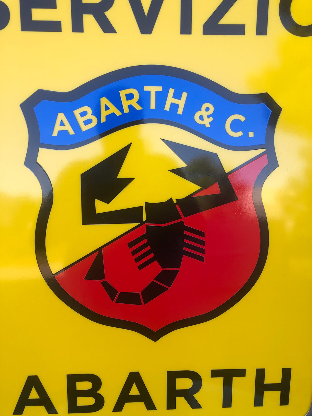 1990s Abarth Servizio official dealership neon sign – Formula 1