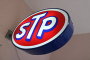1980s STP motor oil illuminated neon sign