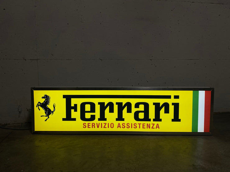 2000's Ferrari Servizio Assistanza dealer illuminated sign