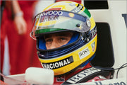 1993 Ayrton Senna race used clear Shoei visor signed -SOLD-