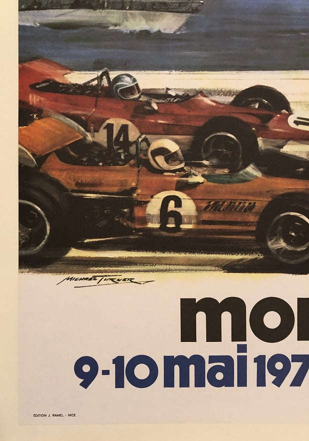 1970 Monaco GP original poster - Formula 1 Memorabilia