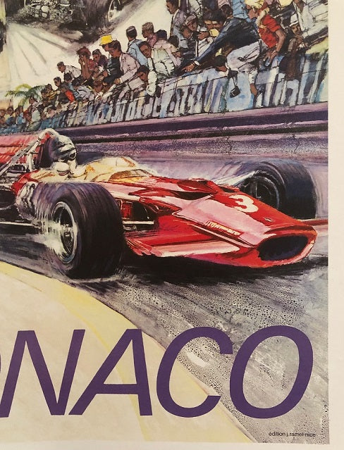 1971 Monaco GP original poster - Formula 1 Memorabilia