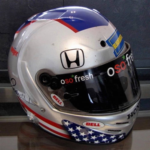2008 bell helmet 2008 Marco Andretti race used helmet signed