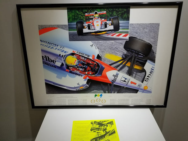 Ayrton Senna "Magic" lithograph from Thierry Thompson original painting - Formula 1 Memorabilia