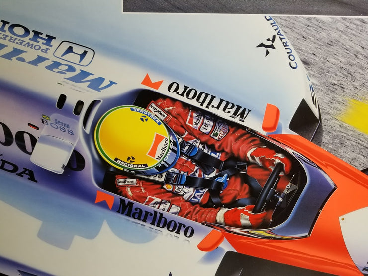Ayrton Senna "Magic" lithograph from Thierry Thompson original painting - Formula 1 Memorabilia