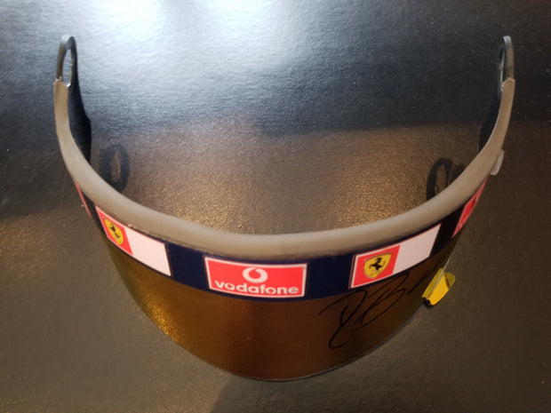 2005 Rubens Barrichello Schuberth visor British GP - Formula 1 Memorabilia