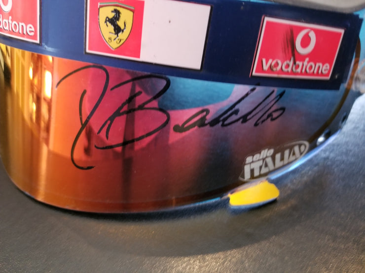 2005 Rubens Barrichello Schuberth visor British GP - Formula 1 Memorabilia