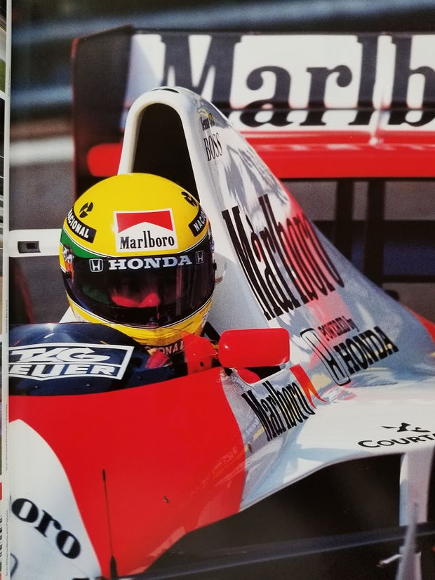 Ayrton Senna signed 1990-91 Autocourse GP signed - Formula 1 Memorabilia