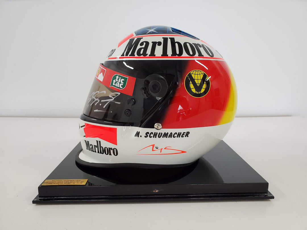 1999 Ferrari Michael Schumacher Official Bell replica helmet signed – Formula 1 Memorabilia