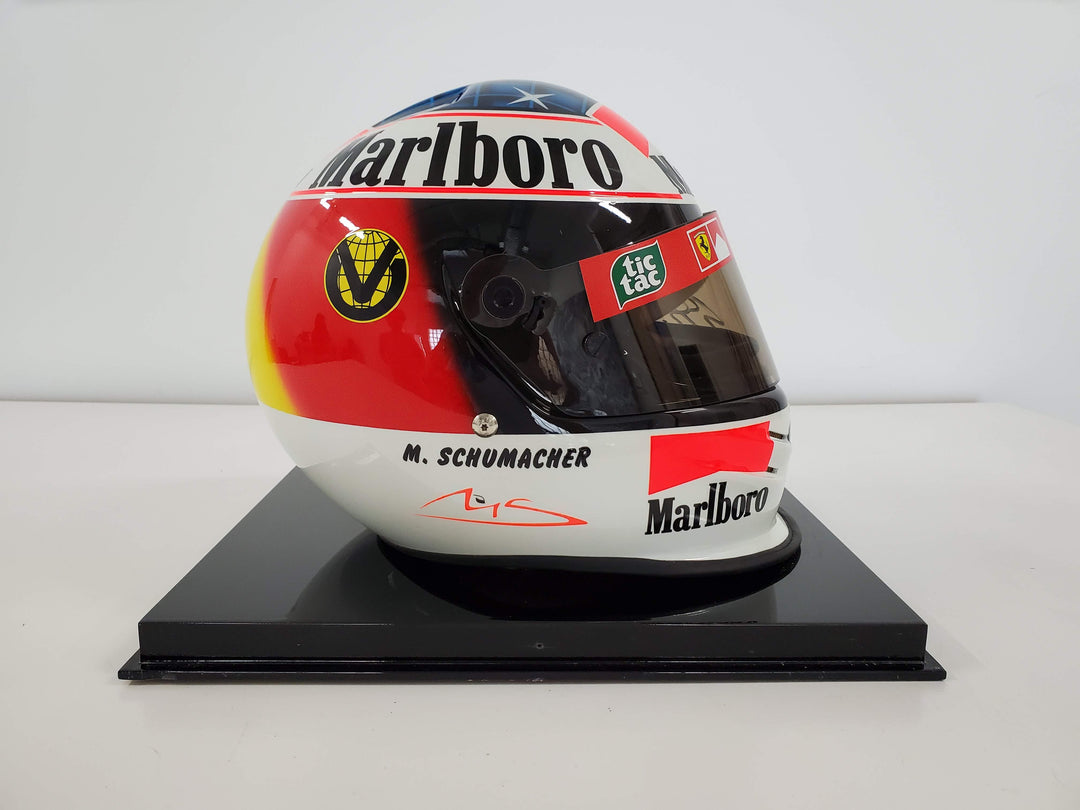 1999 Ferrari Michael Schumacher Official Bell replica helmet signed –  Formula 1 Memorabilia