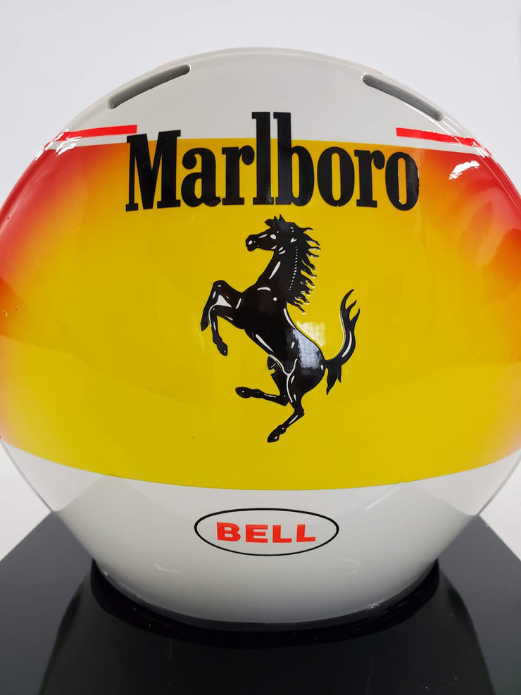 1996 Ferrari Michael Schumacher Official Bell replica helmet signed - sold - - Formula 1 Memorabilia