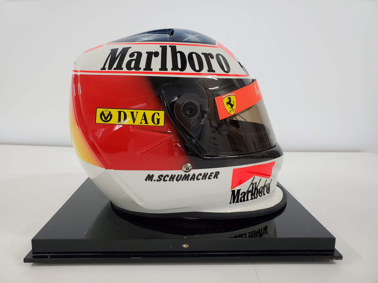 1996 Ferrari Michael Schumacher Official Bell replica helmet signed - sold - - Formula 1 Memorabilia