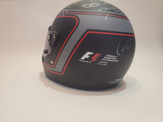 2017 Canada GP helmet signed by all 20 drivers - Formula 1 Memorabilia