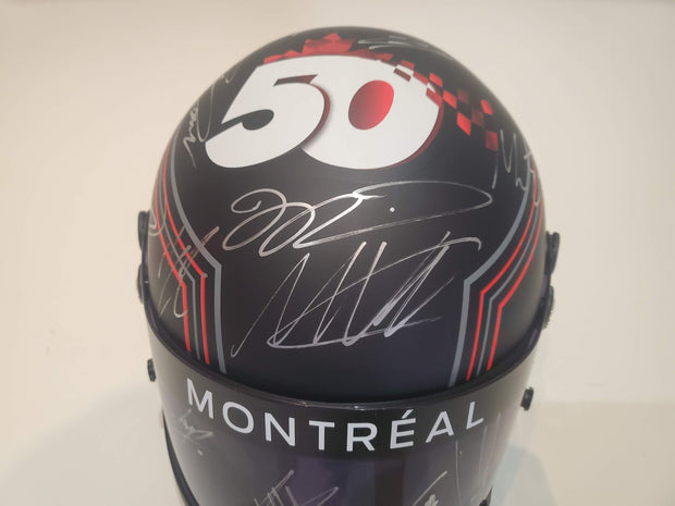 2017 Canada GP helmet signed by all 20 drivers - Formula 1 Memorabilia