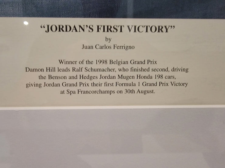 Jordan’s First Victory Signed by Eddie Jordan by Juan Carlos Ferrigno