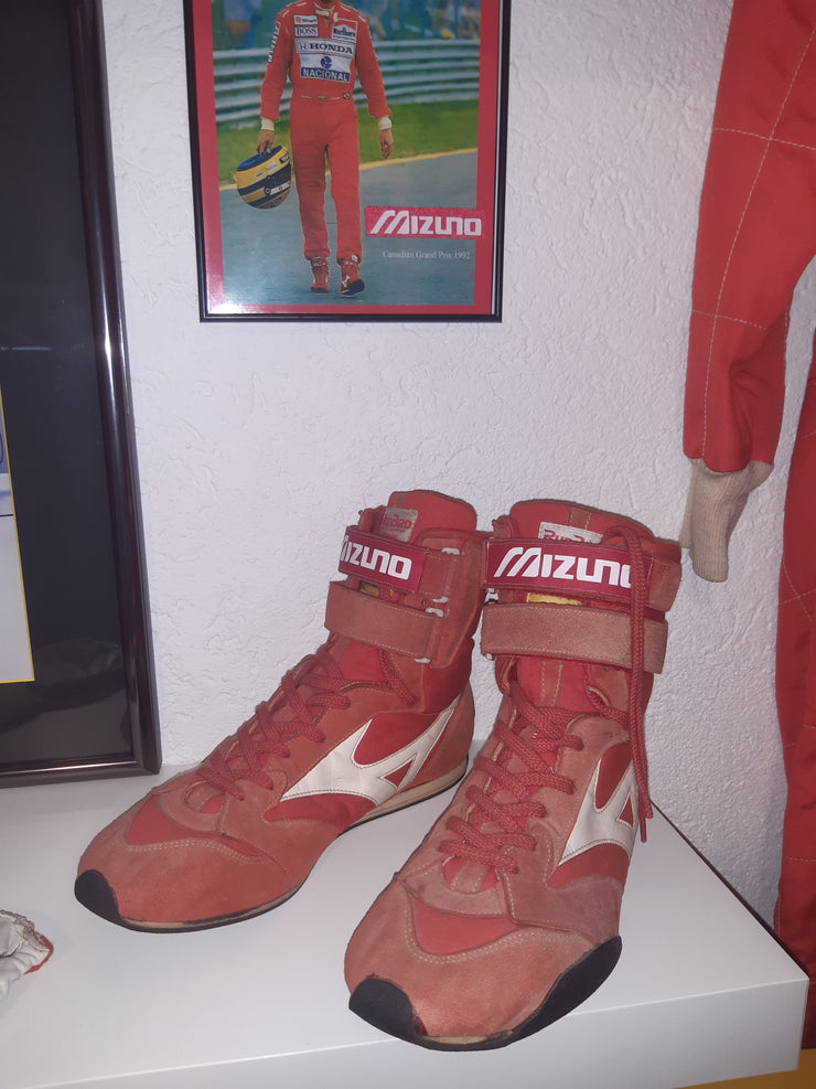 1992 Ayrton Senna Mizuno Canadian GP race used shoes -SOLD-
