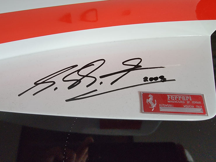 2003 Ferrari F2003 external fin turning vane signed by Michael Schumacher