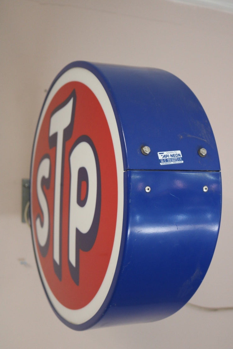 Stp Sign Exploding 1980s STP motor oil illuminated neon sign – Formula 1 Memorabilia
