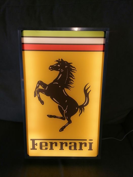 2000s Ferrari limited edition illuminated sign